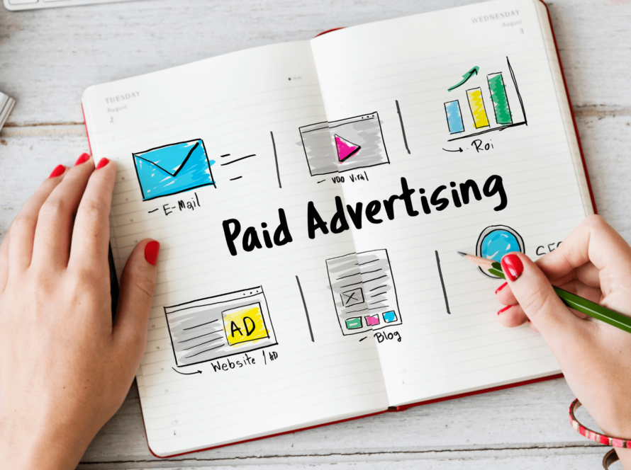 A visual representation of the steps to begin paid advertising, focusing on strategies for effective campaign management.